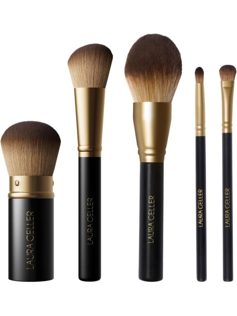 Cruelty-Free 5pc Full Face Makeup Brush Set - Essential Beauty Tools for
